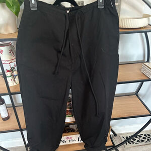 Free People Womans Black Joggers